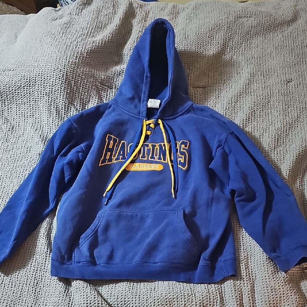 Hastings Raiders Hoodie Blue & Gold | School Spirit Pullover Sweatshirt